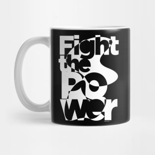 Fight the power black and white Mug